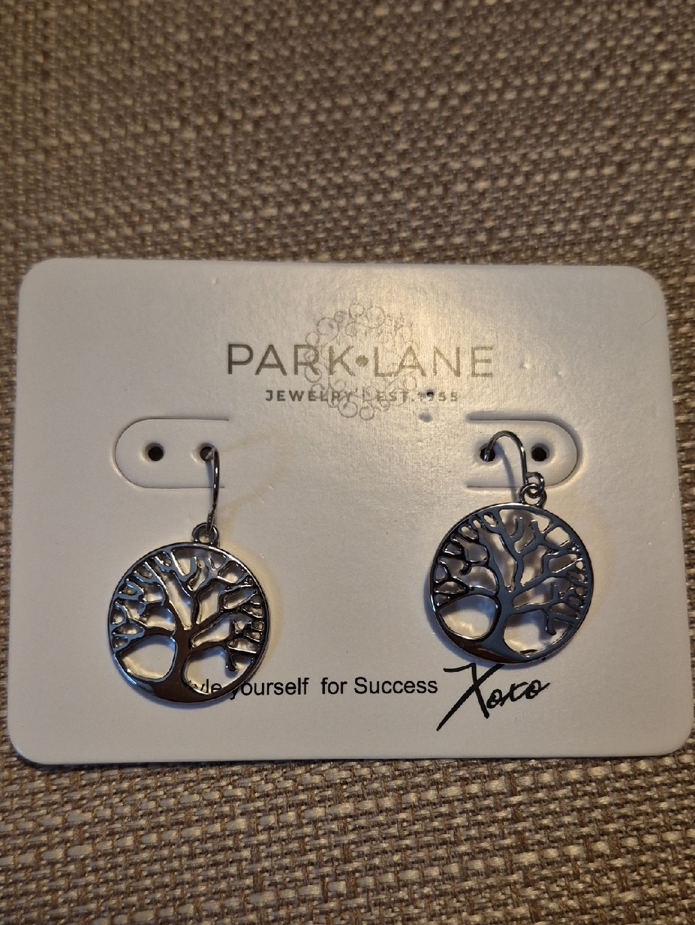 Park Lane Silver Tree of Life Dangle Earrings